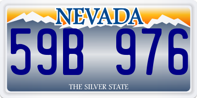 NV license plate 59B976