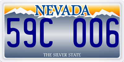 NV license plate 59C006