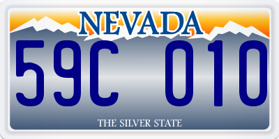 NV license plate 59C010