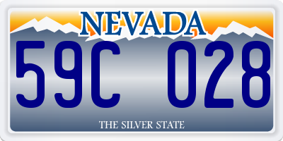 NV license plate 59C028