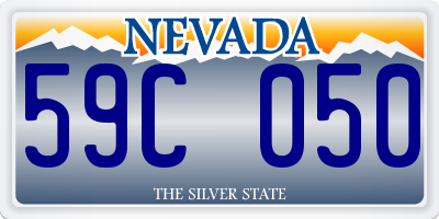 NV license plate 59C050