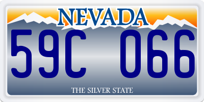 NV license plate 59C066