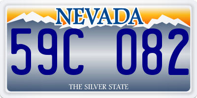 NV license plate 59C082