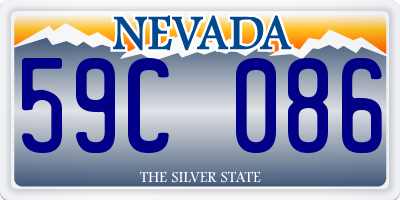 NV license plate 59C086