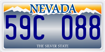 NV license plate 59C088