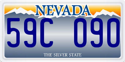 NV license plate 59C090