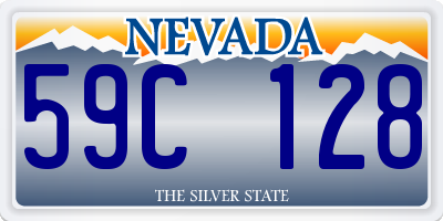 NV license plate 59C128