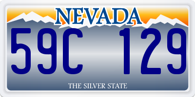 NV license plate 59C129