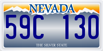 NV license plate 59C130
