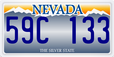 NV license plate 59C133