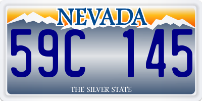 NV license plate 59C145
