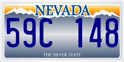 NV license plate 59C148