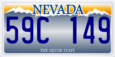 NV license plate 59C149