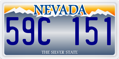 NV license plate 59C151