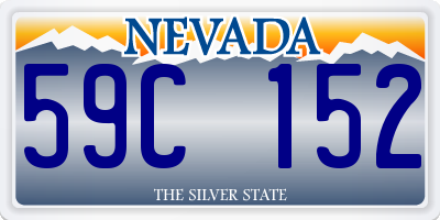 NV license plate 59C152