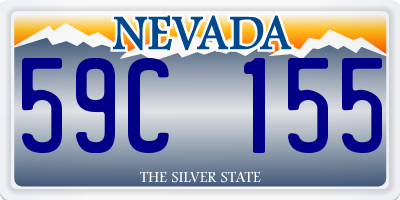 NV license plate 59C155