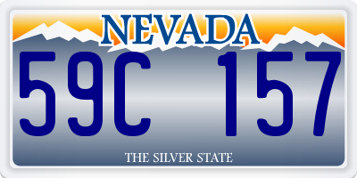 NV license plate 59C157