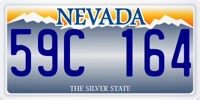 NV license plate 59C164