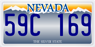 NV license plate 59C169