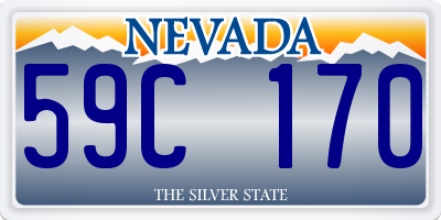 NV license plate 59C170