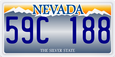 NV license plate 59C188