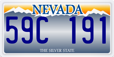 NV license plate 59C191