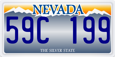 NV license plate 59C199