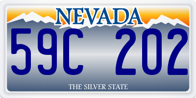 NV license plate 59C202