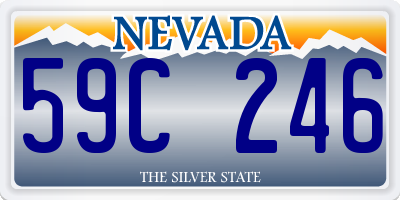 NV license plate 59C246