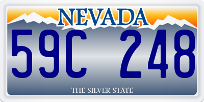 NV license plate 59C248