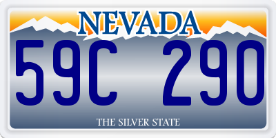 NV license plate 59C290