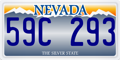 NV license plate 59C293