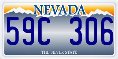 NV license plate 59C306