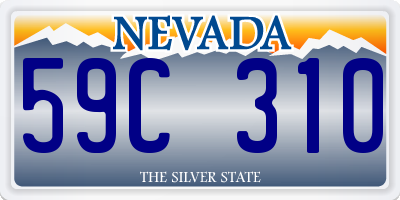 NV license plate 59C310