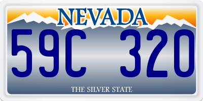 NV license plate 59C320