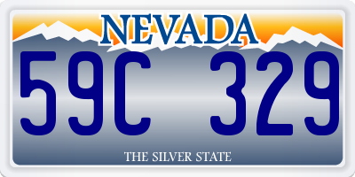 NV license plate 59C329