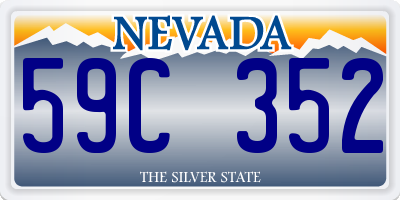 NV license plate 59C352