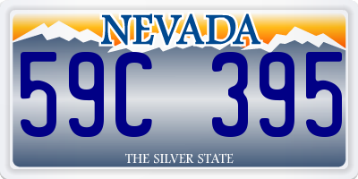 NV license plate 59C395