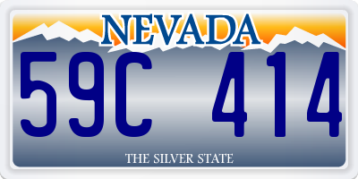 NV license plate 59C414
