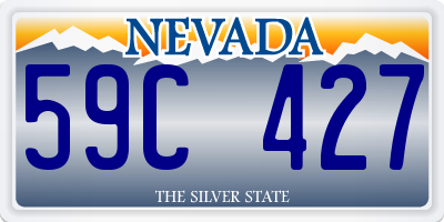 NV license plate 59C427