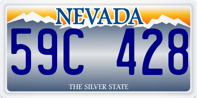 NV license plate 59C428