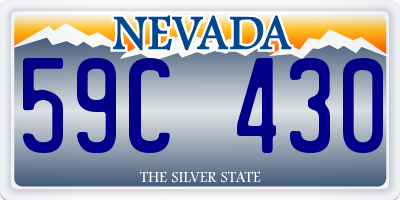 NV license plate 59C430