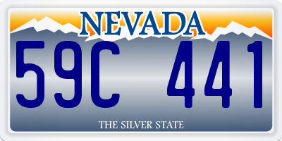NV license plate 59C441