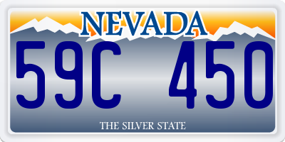 NV license plate 59C450