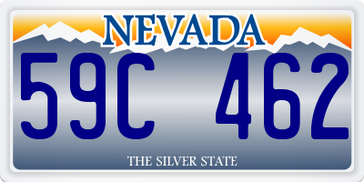 NV license plate 59C462