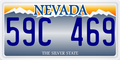 NV license plate 59C469