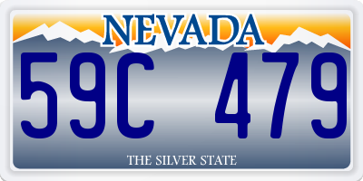 NV license plate 59C479