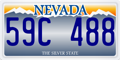 NV license plate 59C488