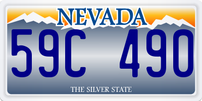 NV license plate 59C490