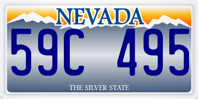NV license plate 59C495